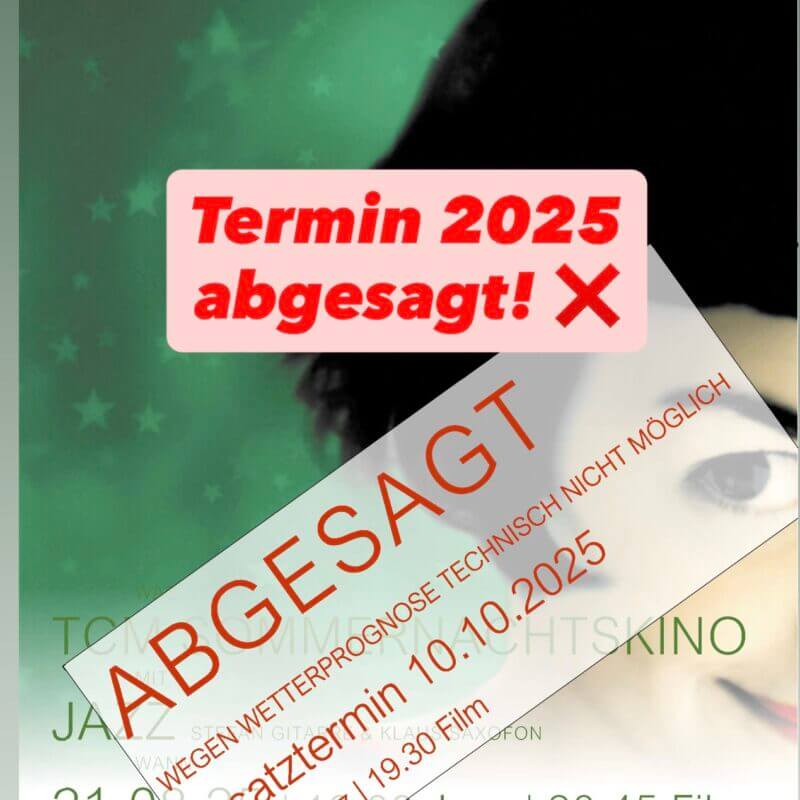 Amélie Sommernachtskino 2025 abgesagt Ankündigung
