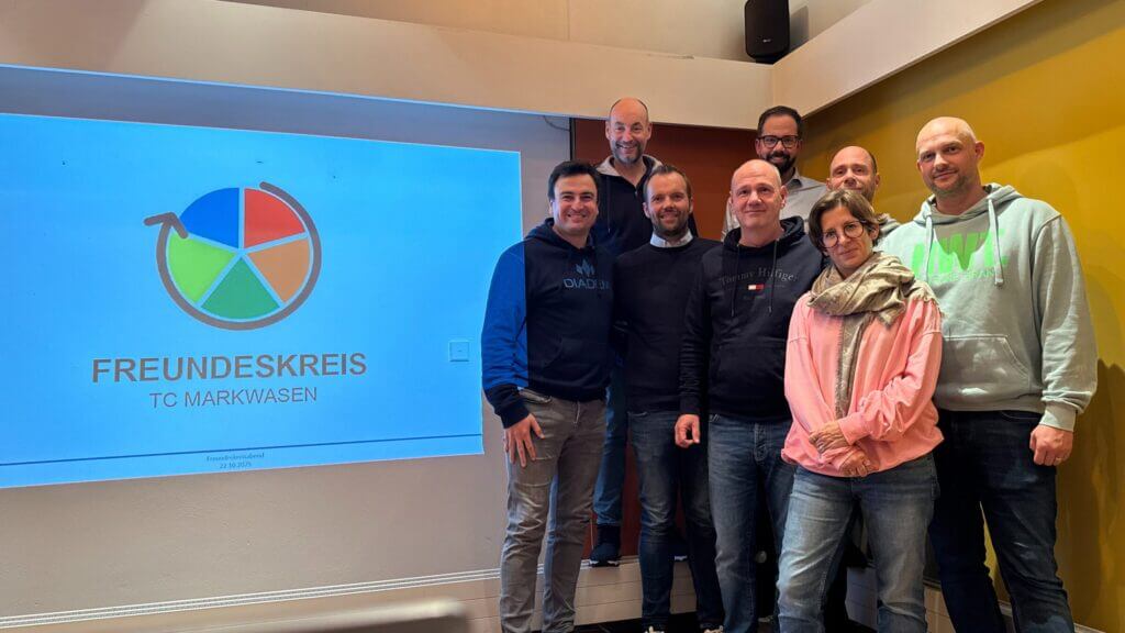 Gruppe beim Freundeskreis TC Markwasen Treffen