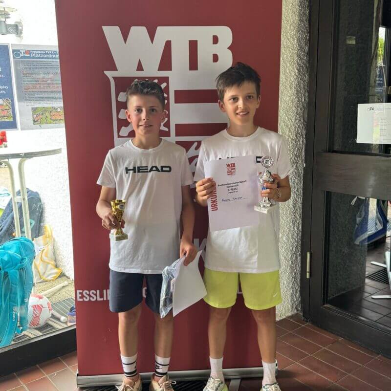 Pierre Hirschinger, 1. Platz U12 Junioren (links) und Hannes Werner