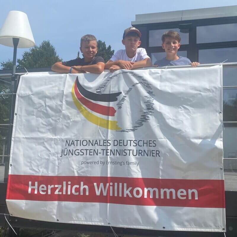 Luka, Luiz und Pierre, U12 in Detmold