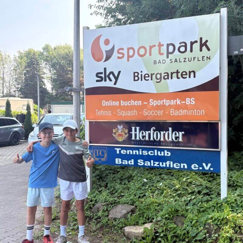 Matti mit WTB Kollege Oskar Curkovic (TC Sulmtal)