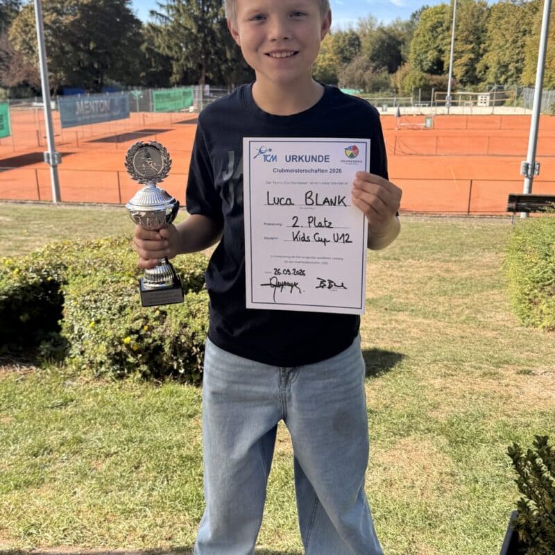 Luca Blank 2.Platz Kids Cup U12